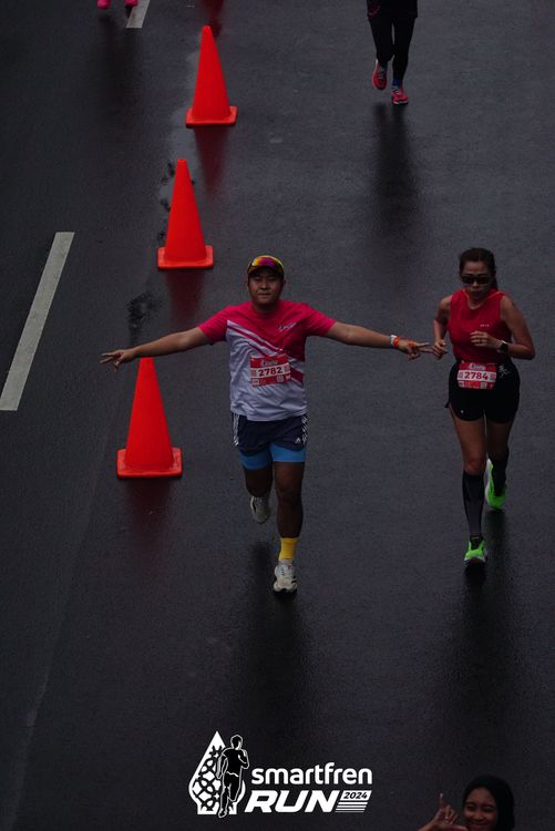 Race photo from Smartfren Run 2024