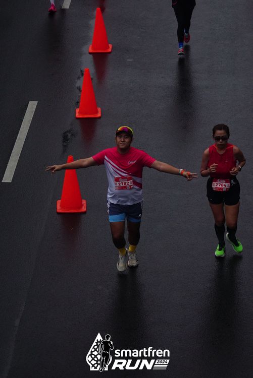 Race photo from Smartfren Run 2024