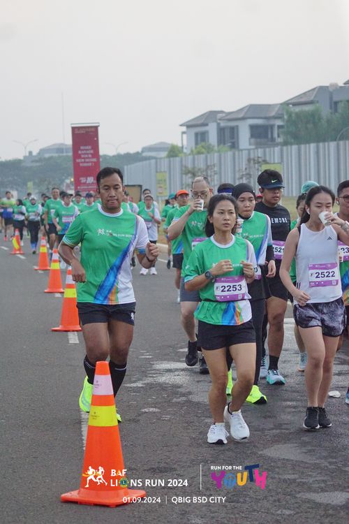 Race photo from BAF LIONS RUN 2024