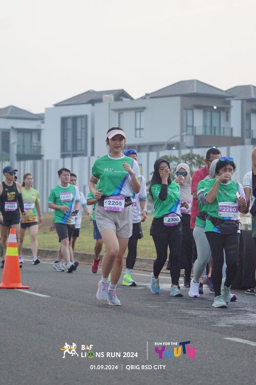 Race photo from BAF LIONS RUN 2024