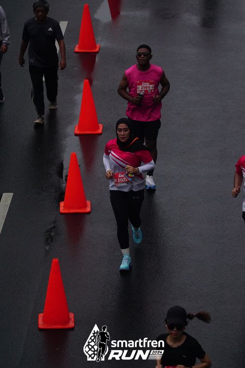 Race photo from Smartfren Run 2024