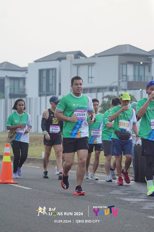 Race photo from BAF LIONS RUN 2024
