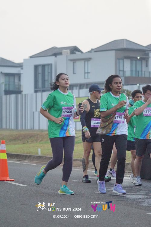 Race photo from BAF LIONS RUN 2024