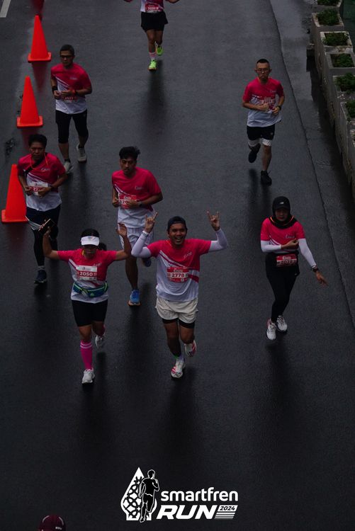 Race photo from Smartfren Run 2024