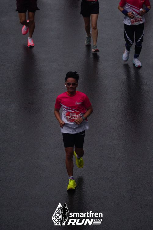 Race photo from Smartfren Run 2024