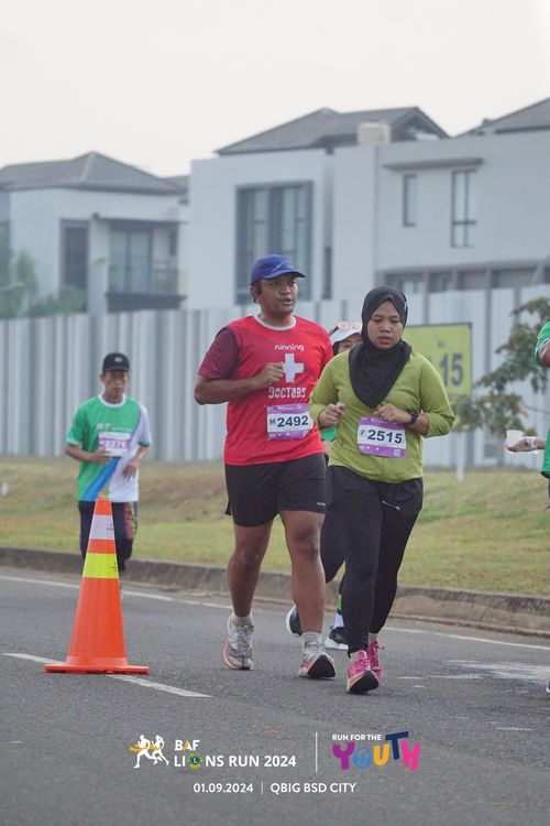 Race photo from BAF LIONS RUN 2024