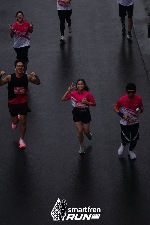Race photo from Smartfren Run 2024
