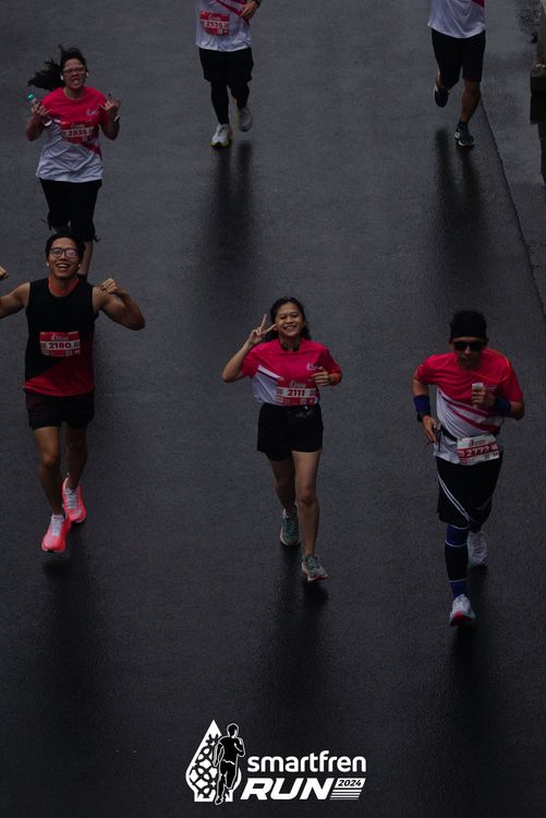 Race photo from Smartfren Run 2024