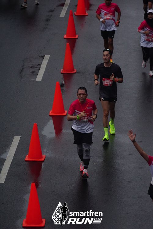 Race photo from Smartfren Run 2024