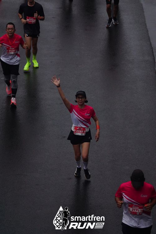 Race photo from Smartfren Run 2024