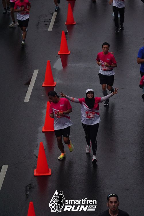 Race photo from Smartfren Run 2024