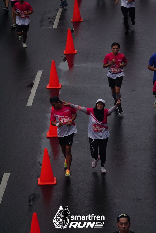 Race photo from Smartfren Run 2024