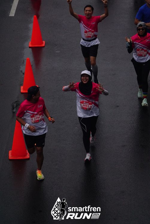 Race photo from Smartfren Run 2024