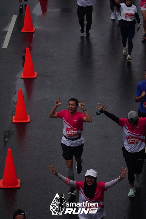 Race photo from Smartfren Run 2024