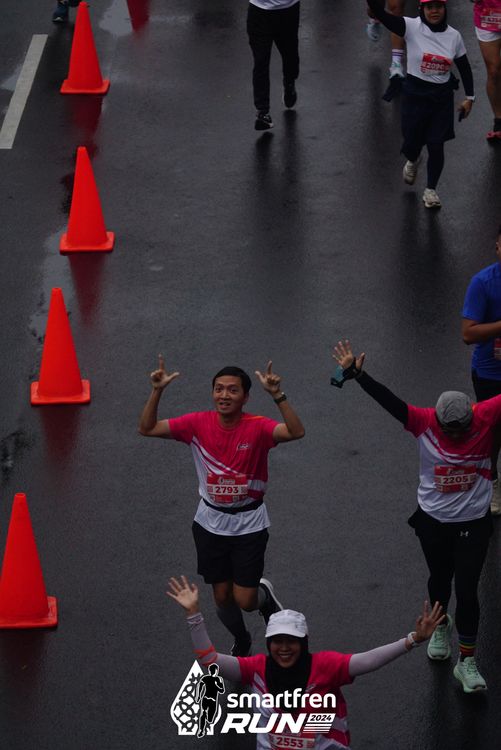 Race photo from Smartfren Run 2024