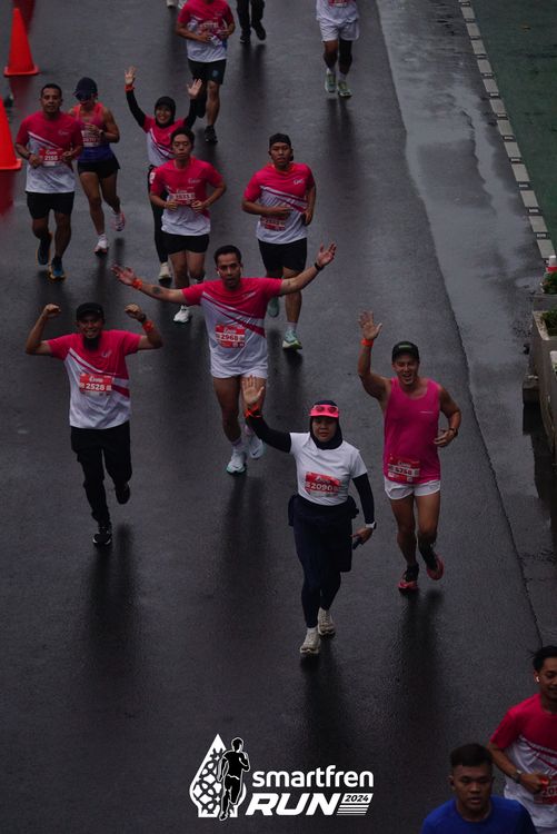 Race photo from Smartfren Run 2024
