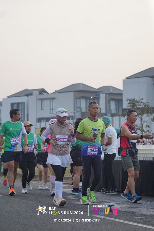 Race photo from BAF LIONS RUN 2024