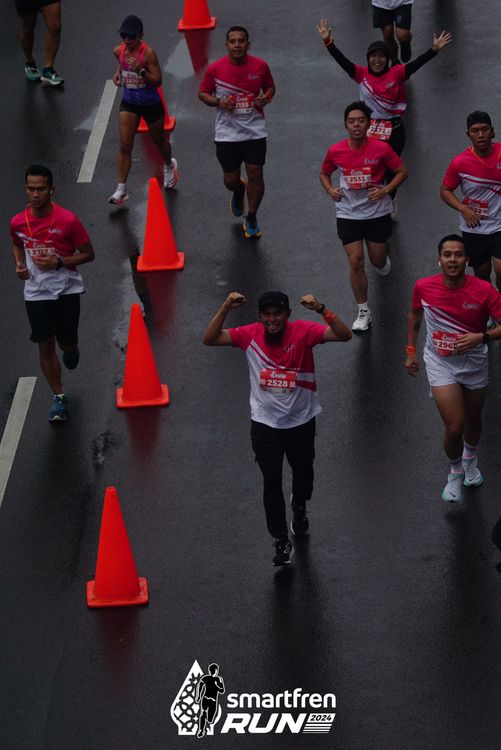 Race photo from Smartfren Run 2024
