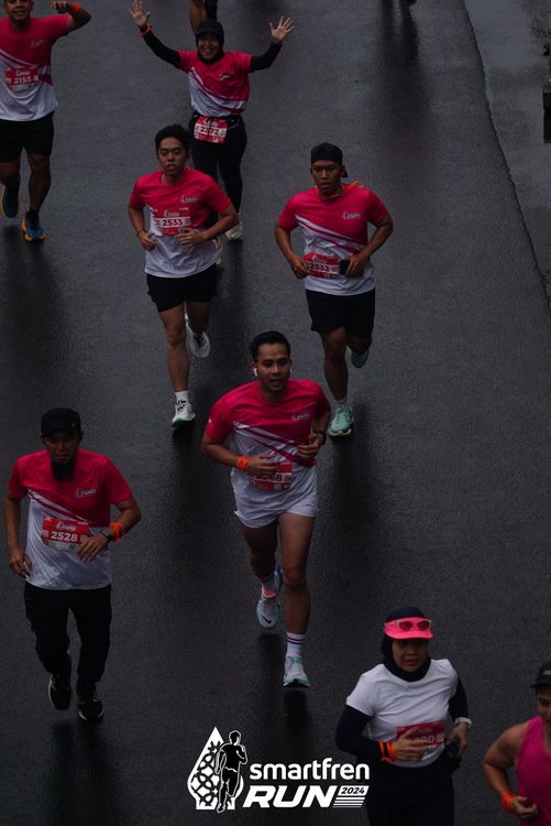 Race photo from Smartfren Run 2024
