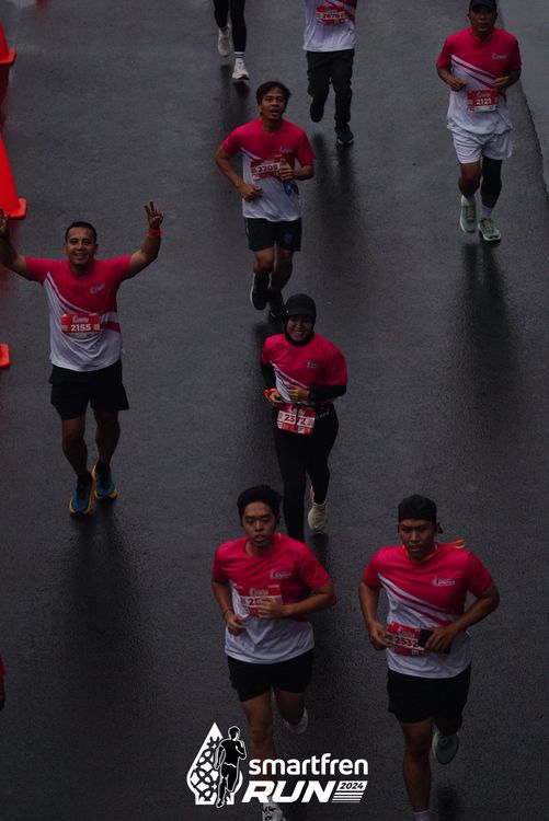 Race photo from Smartfren Run 2024
