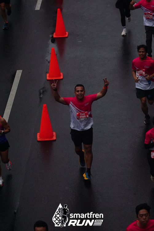 Race photo from Smartfren Run 2024