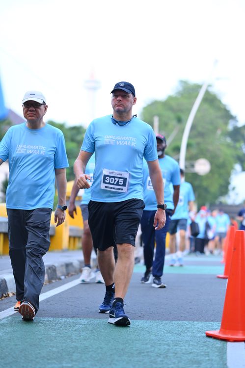Race photo from KEMLU RUN 2025