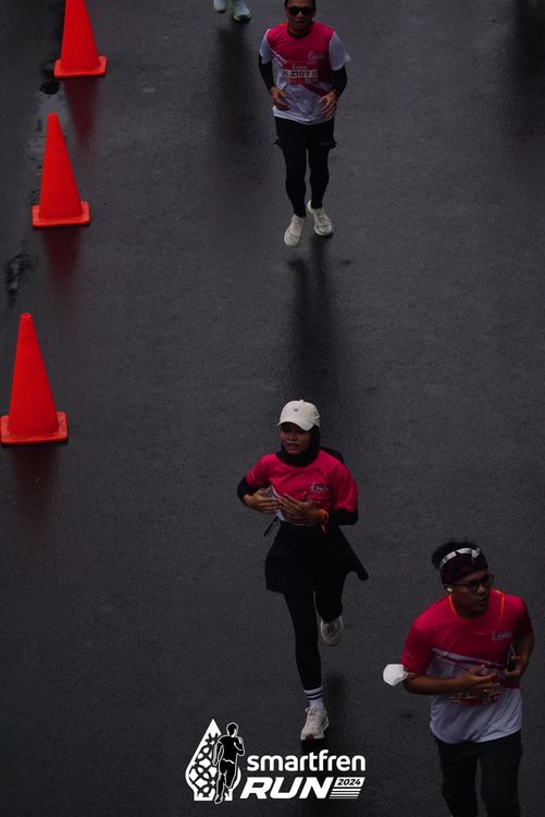Race photo from Smartfren Run 2024