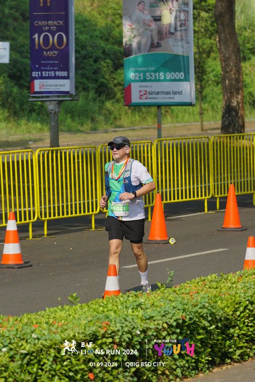Race photo from BAF LIONS RUN 2024