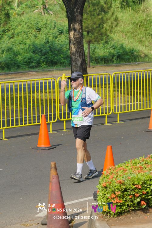 Race photo from BAF LIONS RUN 2024