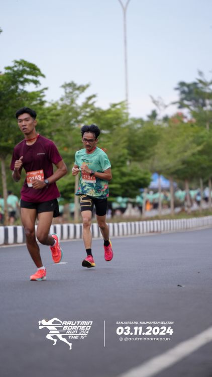 Race photo from Arutmin Borneo Run 2024