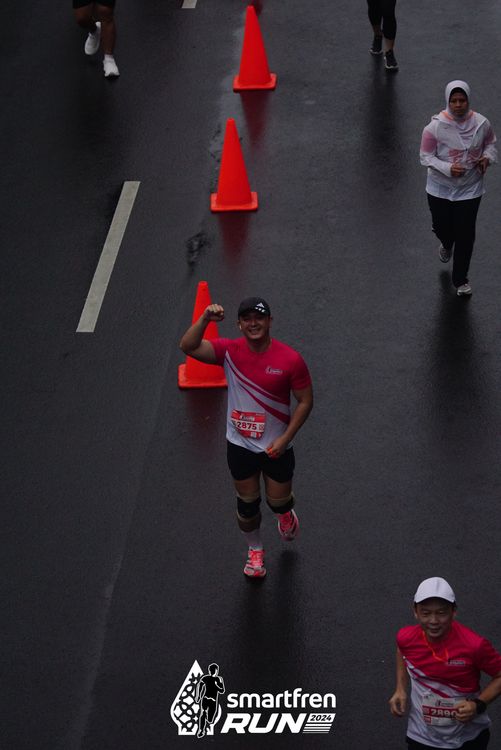 Race photo from Smartfren Run 2024