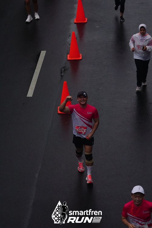 Race photo from Smartfren Run 2024