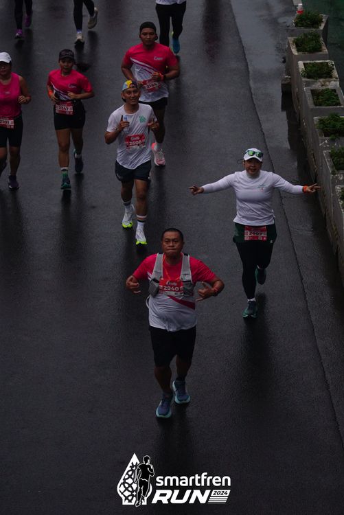 Race photo from Smartfren Run 2024