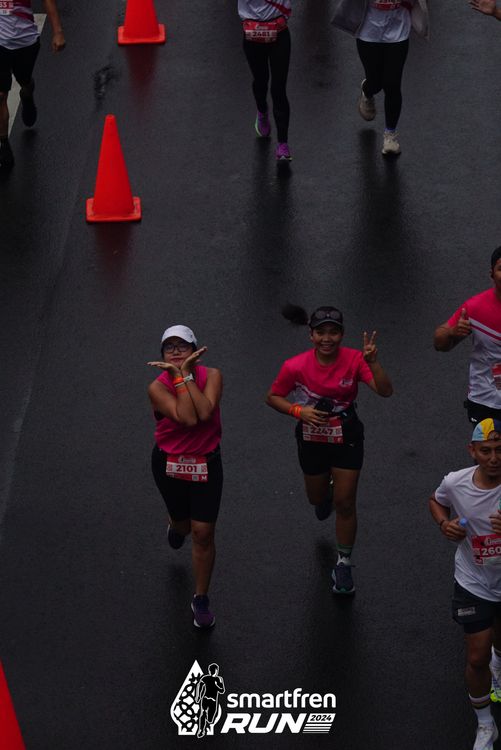 Race photo from Smartfren Run 2024