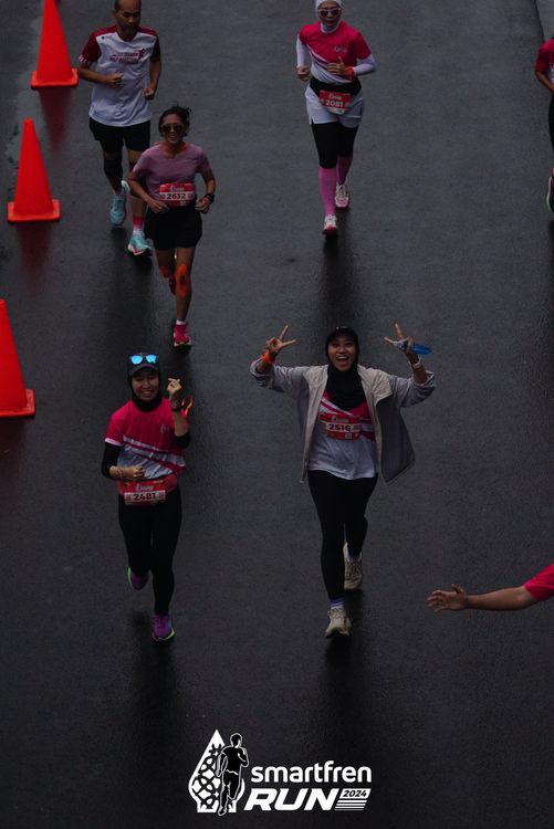 Race photo from Smartfren Run 2024