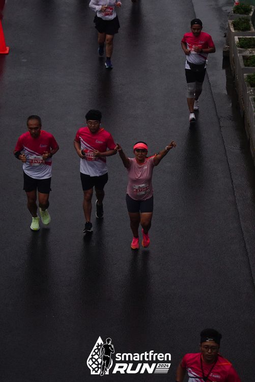 Race photo from Smartfren Run 2024