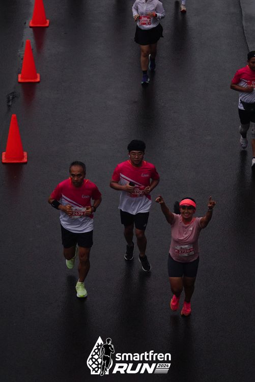 Race photo from Smartfren Run 2024