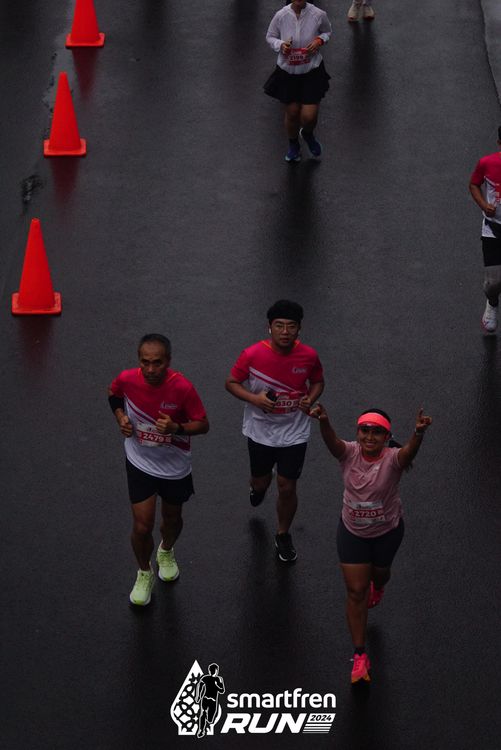 Race photo from Smartfren Run 2024