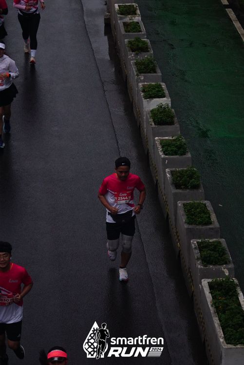 Race photo from Smartfren Run 2024