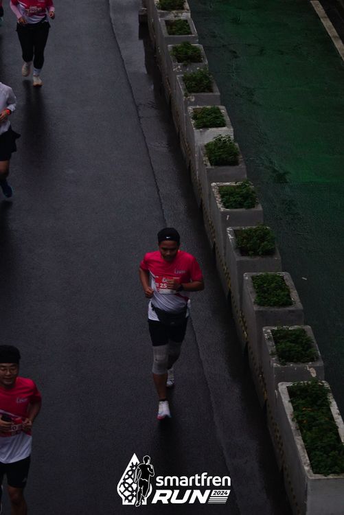 Race photo from Smartfren Run 2024