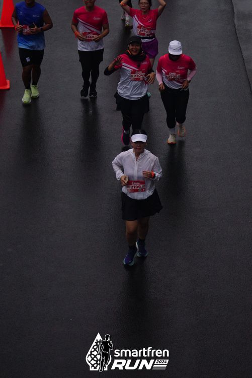 Race photo from Smartfren Run 2024