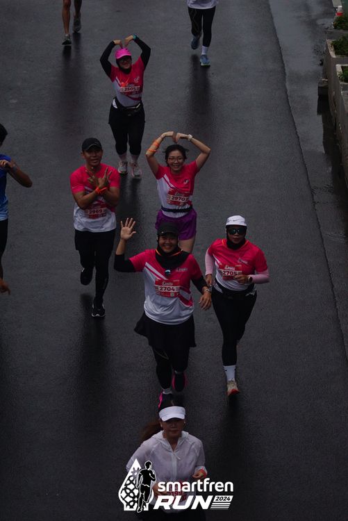 Race photo from Smartfren Run 2024