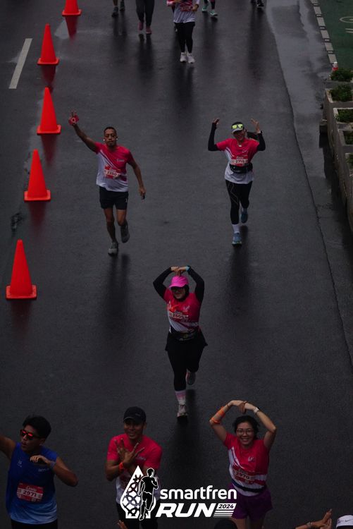 Race photo from Smartfren Run 2024