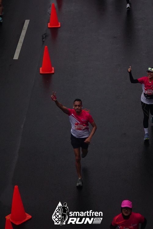 Race photo from Smartfren Run 2024