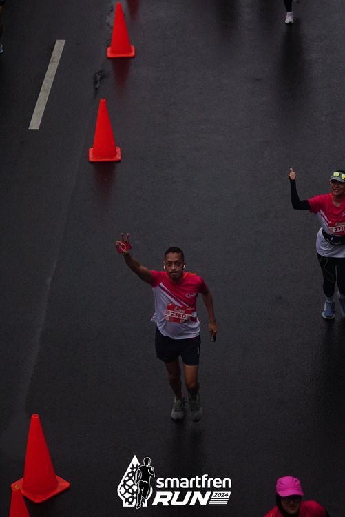 Race photo from Smartfren Run 2024