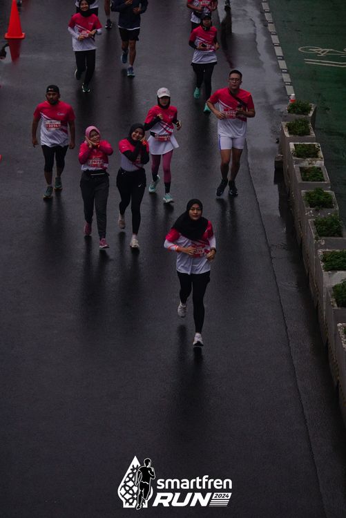 Race photo from Smartfren Run 2024