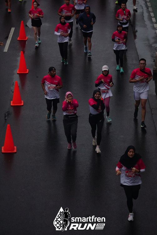 Race photo from Smartfren Run 2024