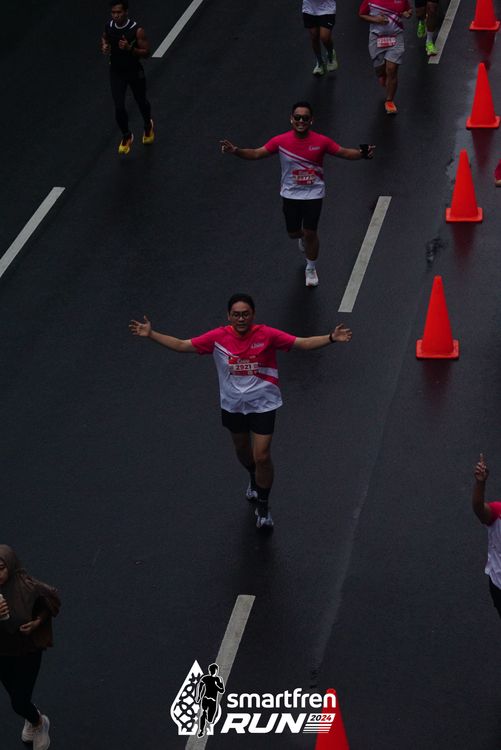 Race photo from Smartfren Run 2024