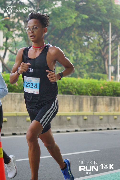 Race photo from Nu Skin Run 10K
