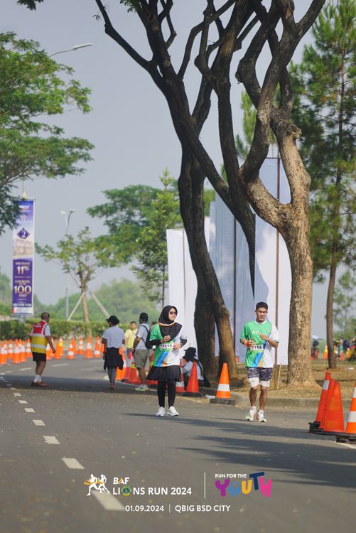 Race photo from BAF LIONS RUN 2024